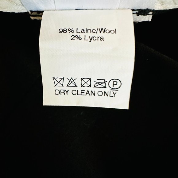 ANGELO TARLAZZI PARIS WOOL TIERED BOW LITTLE BLACK PENCIL SKIRT FRANCE - Picture 7 of 9